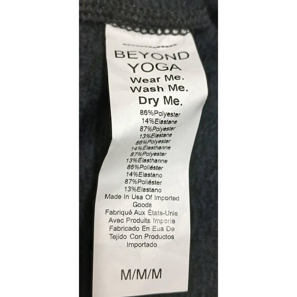 Beyond yoga womens medium high waisted velvet motion midi leggings black - Picture 11 of 11